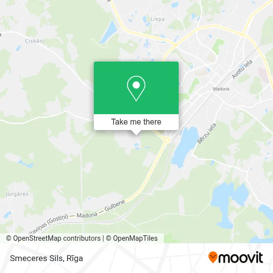 Smeceres Sils map