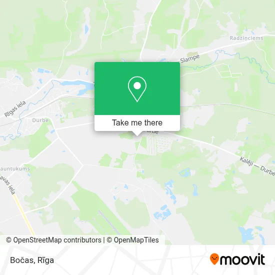 Bočas map