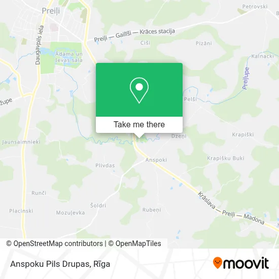 Anspoku Pils Drupas map