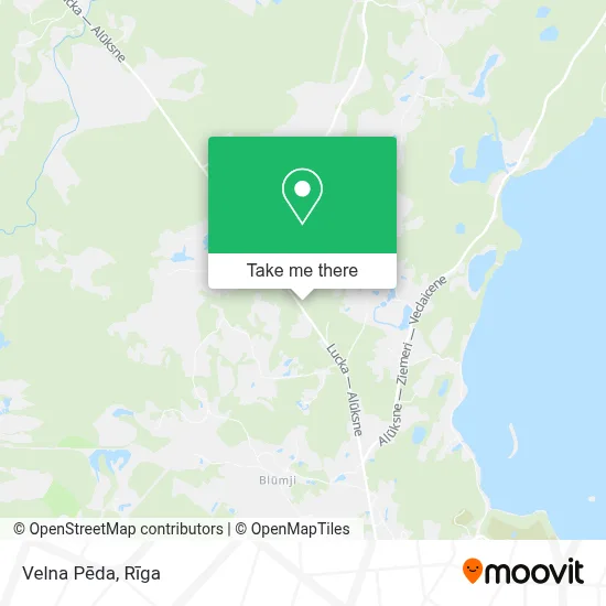Velna Pēda map