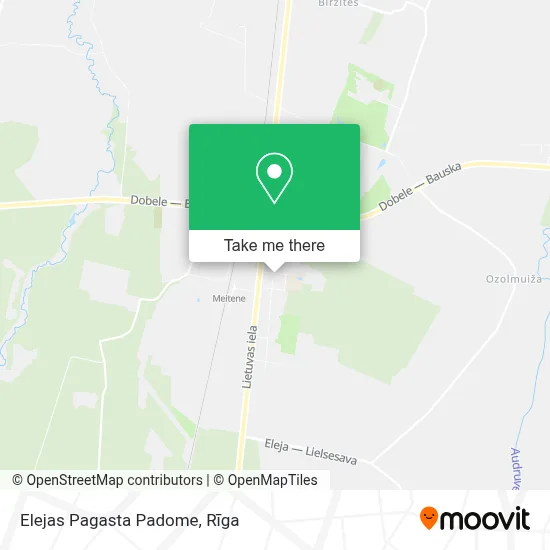 Elejas Pagasta Padome map