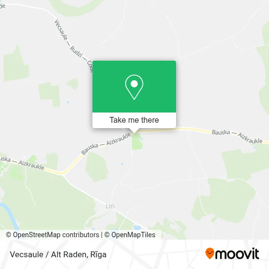 Vecsaule / Alt Raden map