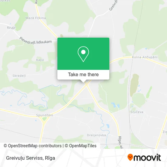 Greivuļu Serviss map