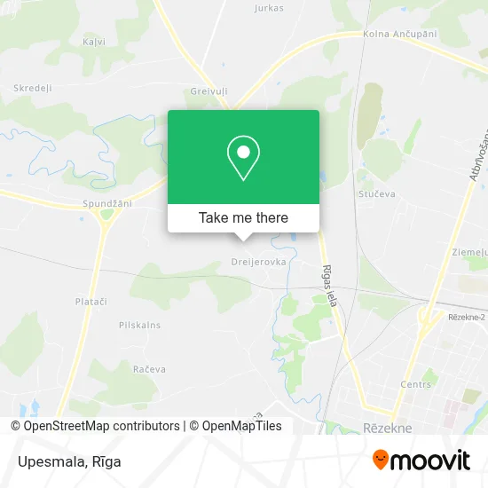 Upesmala map