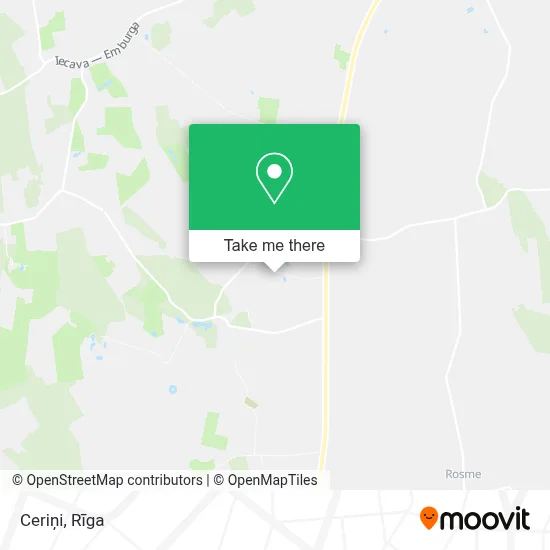 Ceriņi map