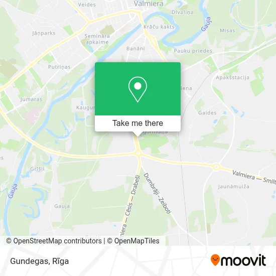 Gundegas map