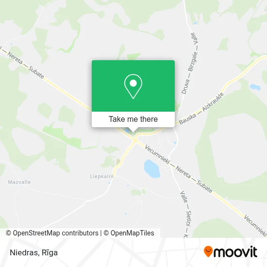 Niedras map