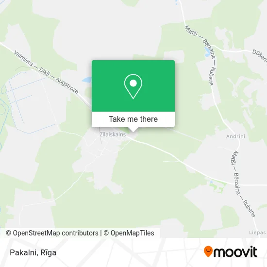 Pakalni map