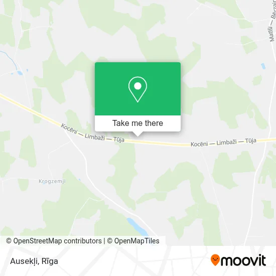 Ausekļi map