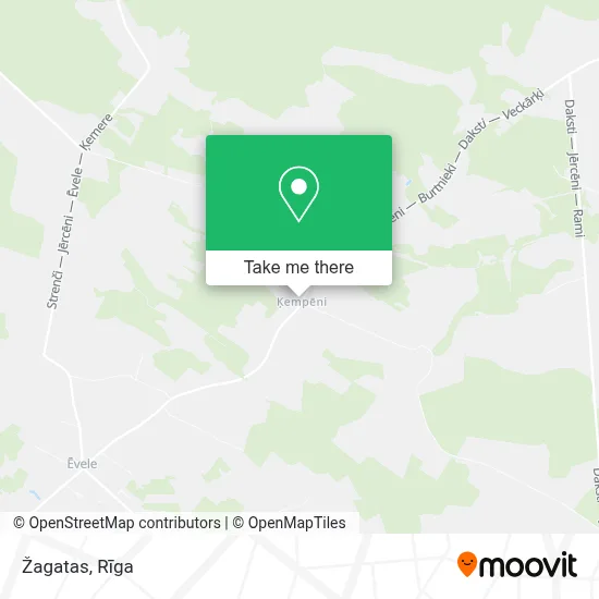 Žagatas map