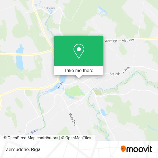 Zemūdene map