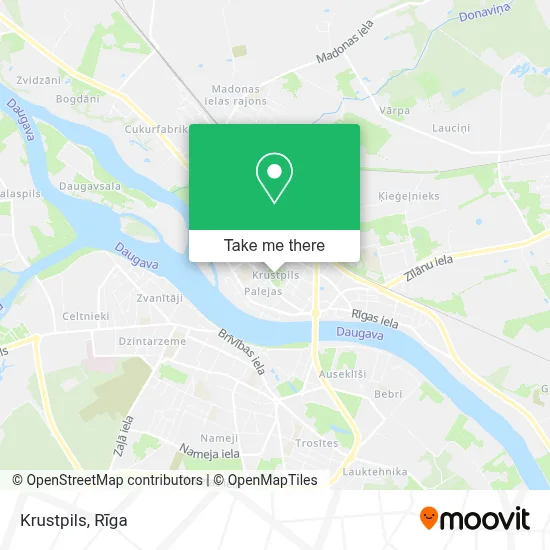 Krustpils map