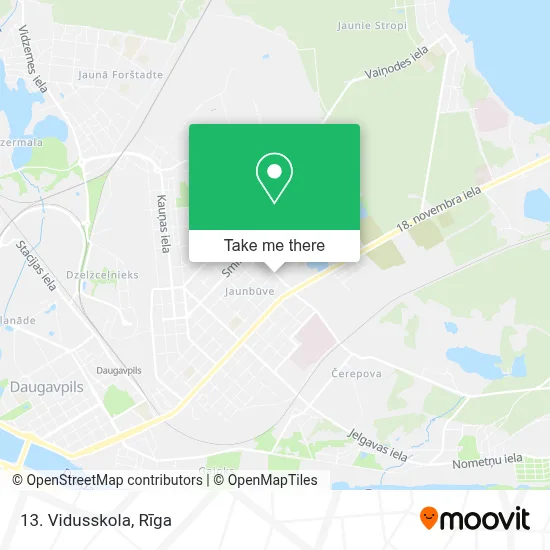 13. Vidusskola map