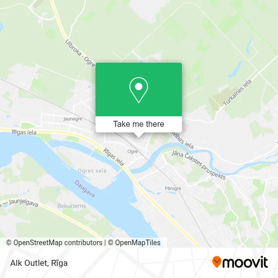 Alk Outlet map