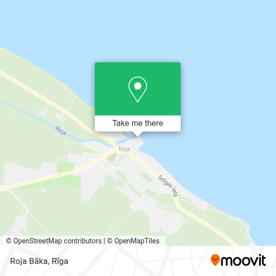 Roja Bāka map