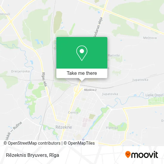 Rēzeknis Bryuvers map