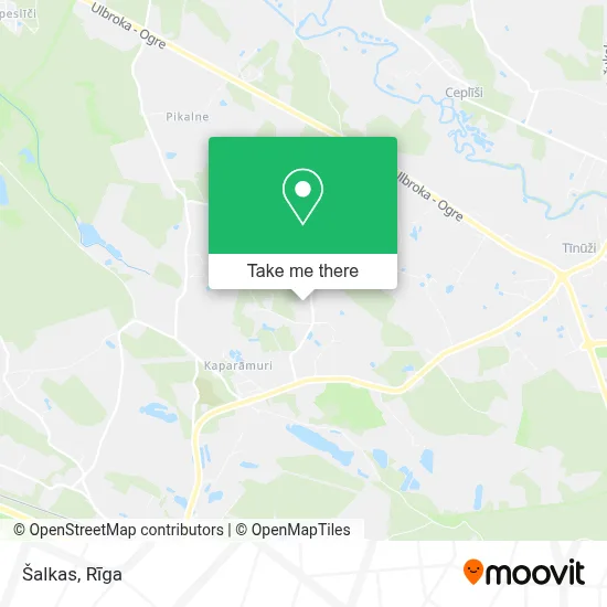 Šalkas map