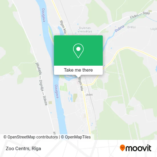 Zoo Centrs map