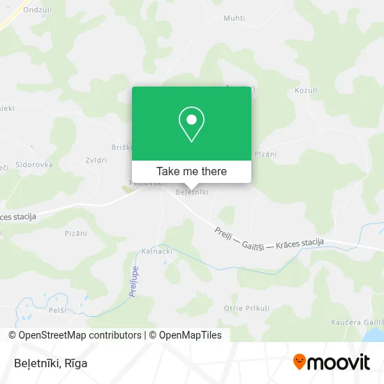 Beļetnīki map