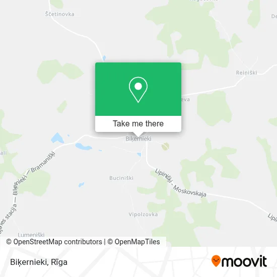 Biķernieki map