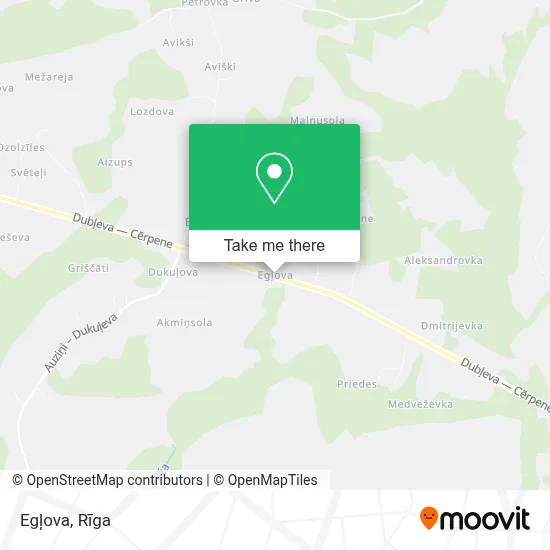 Egļova map