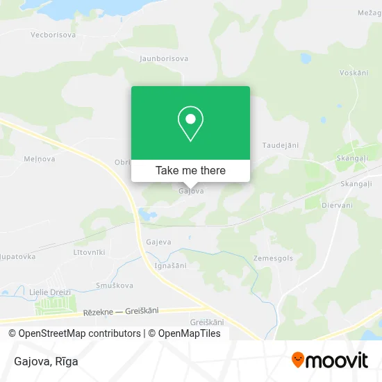 Gajova map
