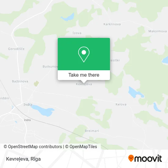 Kevreļeva map