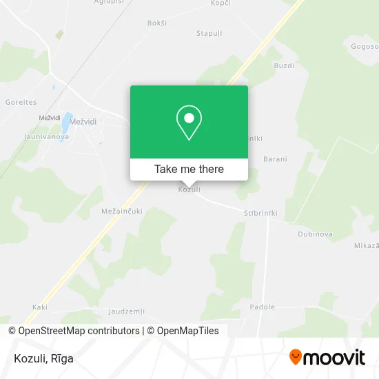 Kozuli map