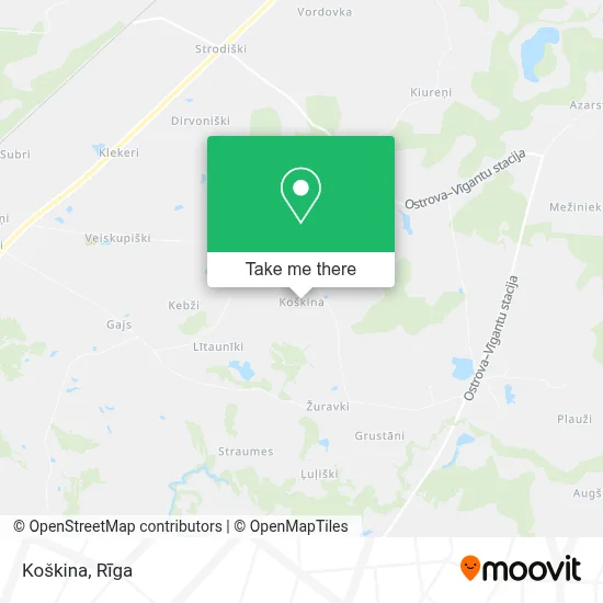 Koškina map