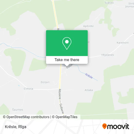 Krēsle map