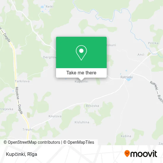 Kupčinki map