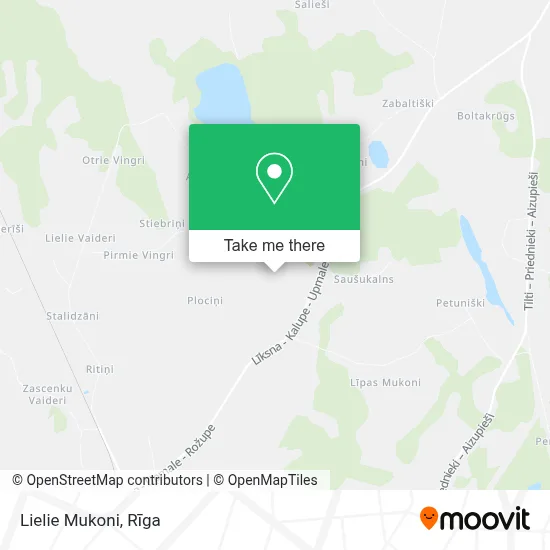 Lielie Mukoni map