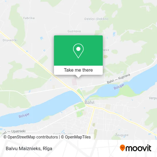Balvu Maiznieks map