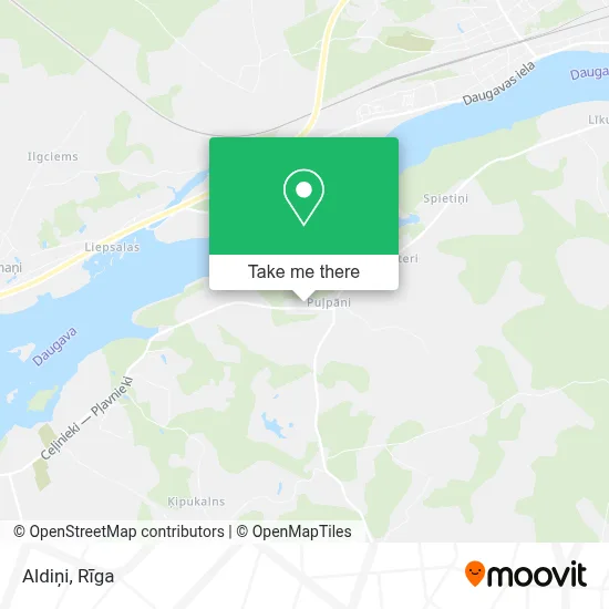 Aldiņi map