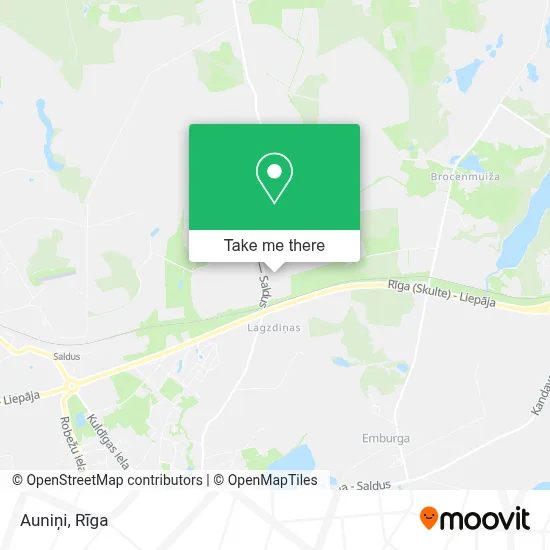 Auniņi map