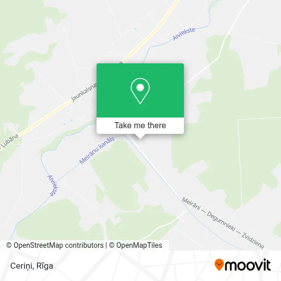 Ceriņi map