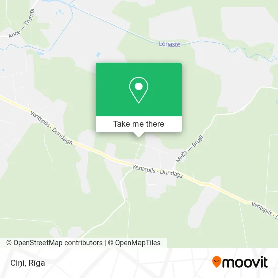 Ciņi map