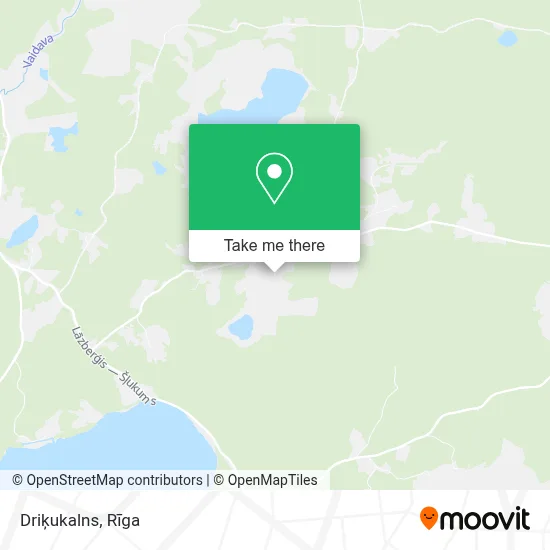 Driķukalns map
