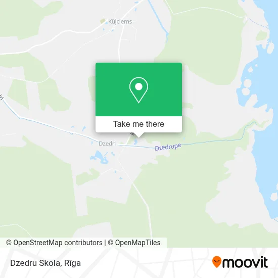 Dzedru Skola map
