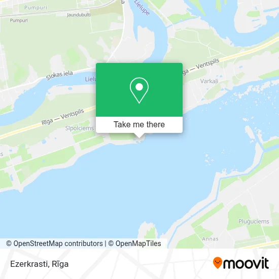 Ezerkrasti map