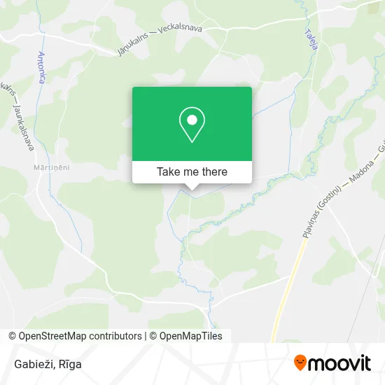 Gabieži map
