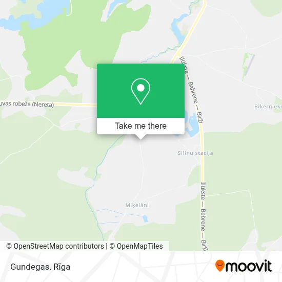Gundegas map