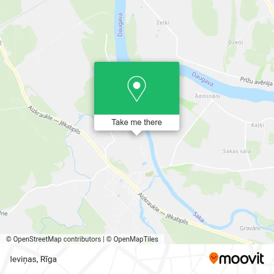 Ieviņas map