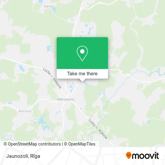 Jaunozoli map