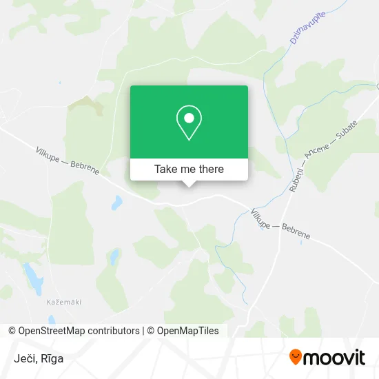 Ječi map