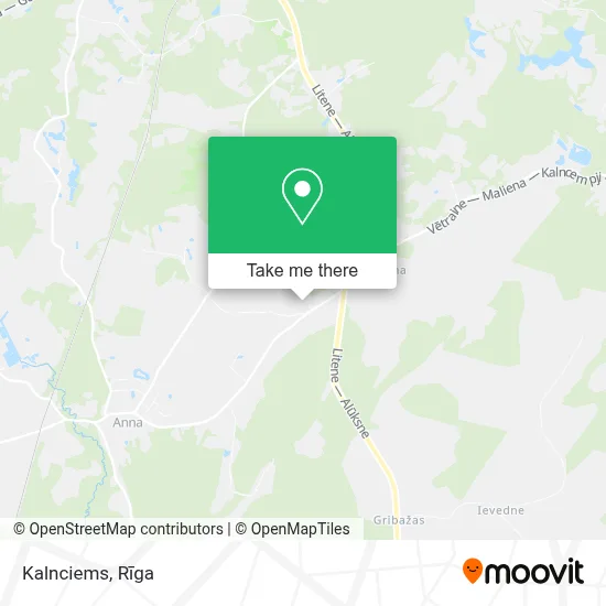 Kalnciems map