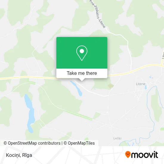 Kociņi map