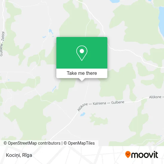 Kociņi map
