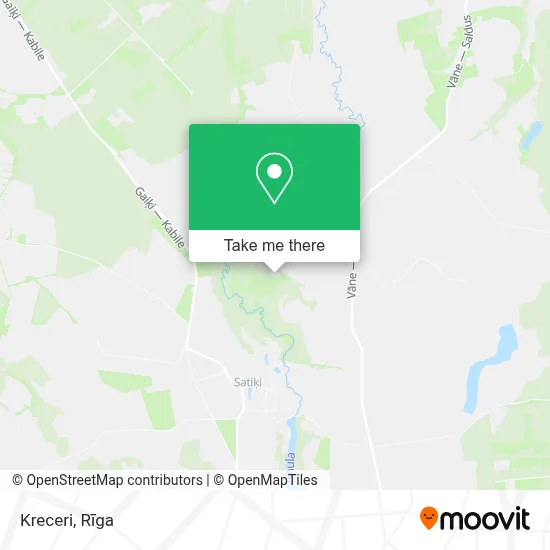Kreceri map