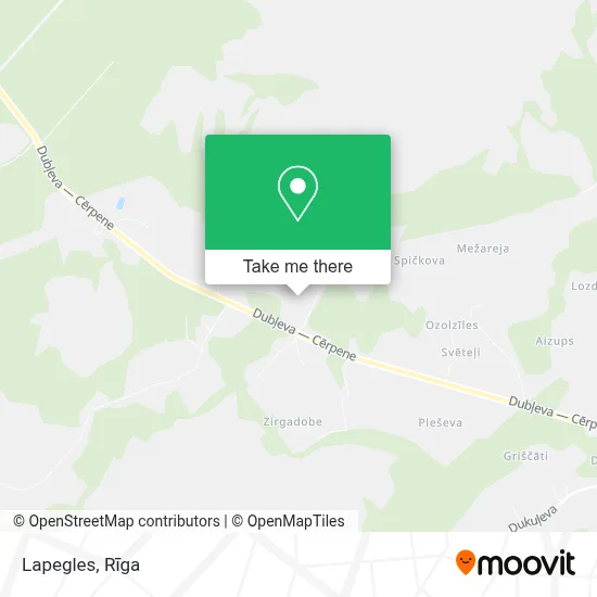 Lapegles map